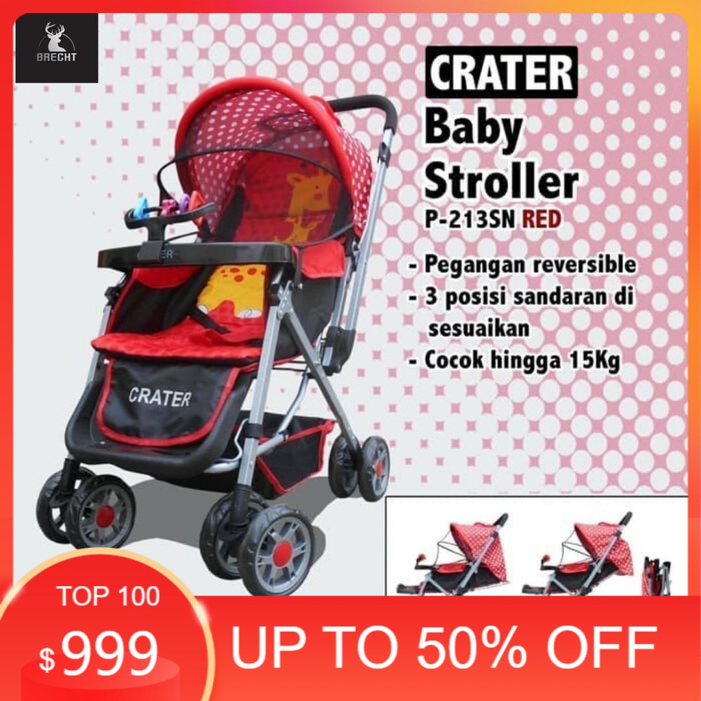 Baby Stroller Crater P-213SN Kereta Dorong Bayi (Khusus JNE Trucking)