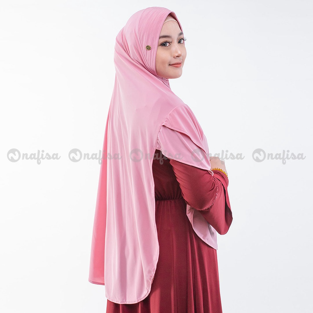 Abella Yess - Hijab Instan Bergo Pet Anti Tembem / Antem / Hijab Syari- Jilbab Dewasa