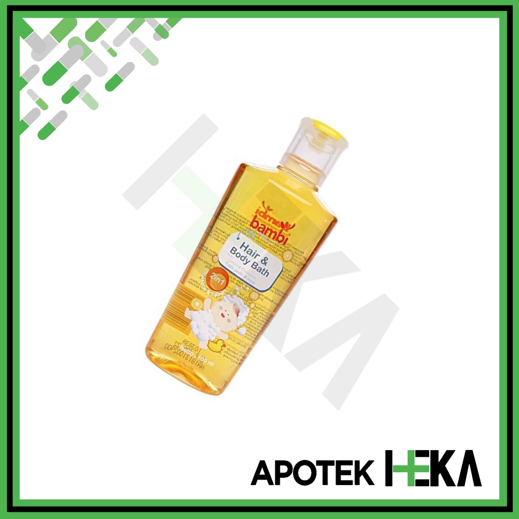 Bambi Baby Hair &amp; Body Bath 2 in 1 100 ml - Sabun Sampo Bayi (SEMARANG)