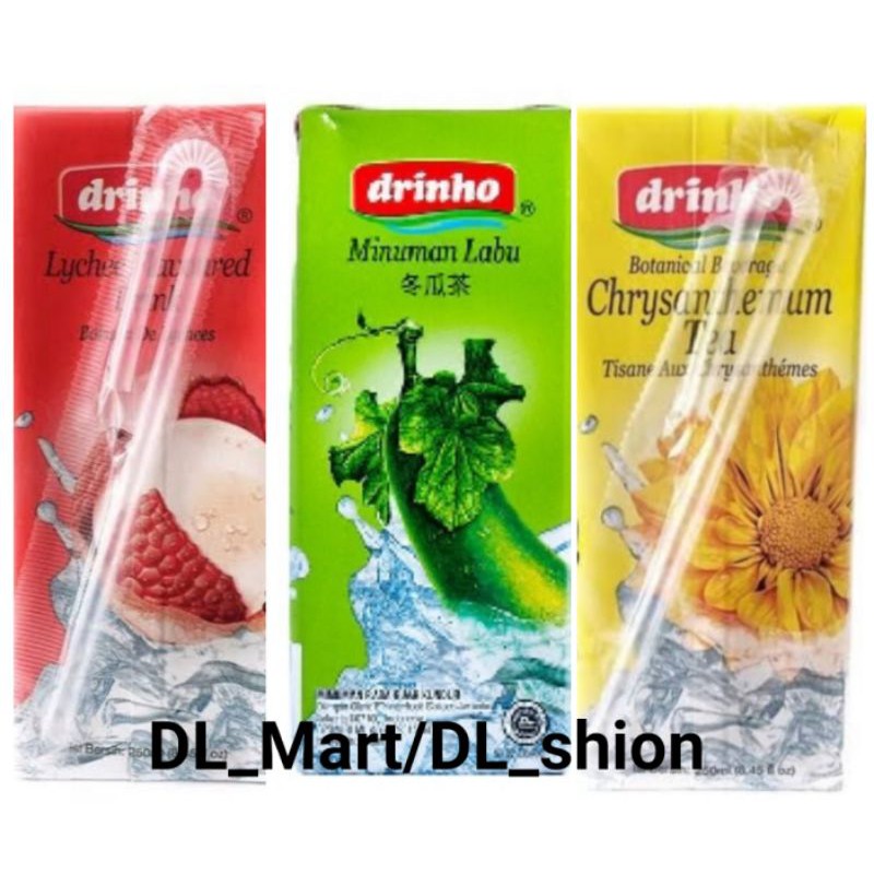 Drinho Teh Chrysanthemum Tea dan Winter Melon Drink / Teh Krisantimum/  Minuman Labu Teh Bunga Kekwa