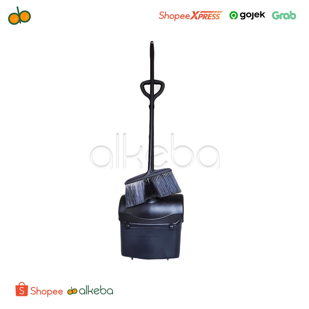 Dustpan With Broom Import Pengki Buka Tutup dengan Sapu