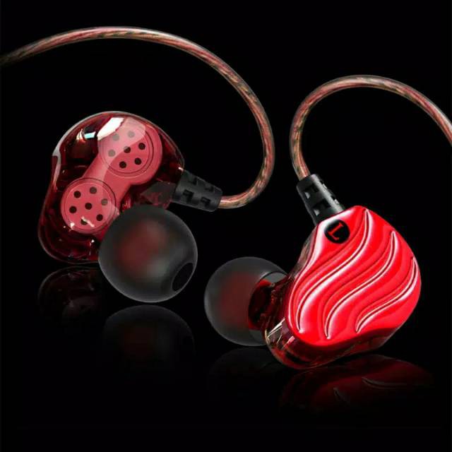 QKZ KD4 with Mic Mini Dual Driver In Ear Earphone HIFI