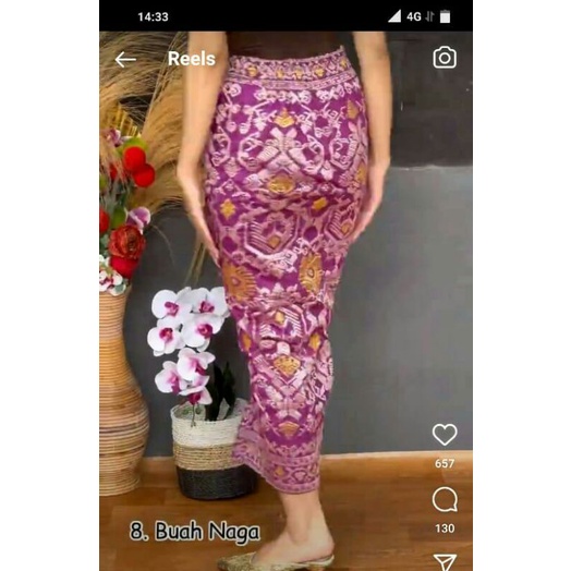 Kamen Jadi Songket Bordir Strait