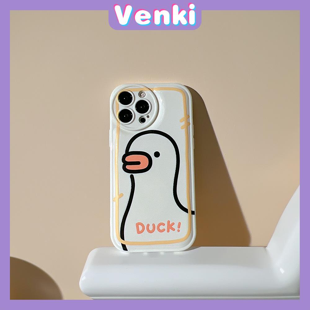 iPhone Case TPU Silicone Soft Case Airbag Shockproof Protection Camera Cute Cartoon Duck Style Compatible For iPhone 11 Pro Max 13 Pro Max 12 Pro Max 7Plus xr XS Max