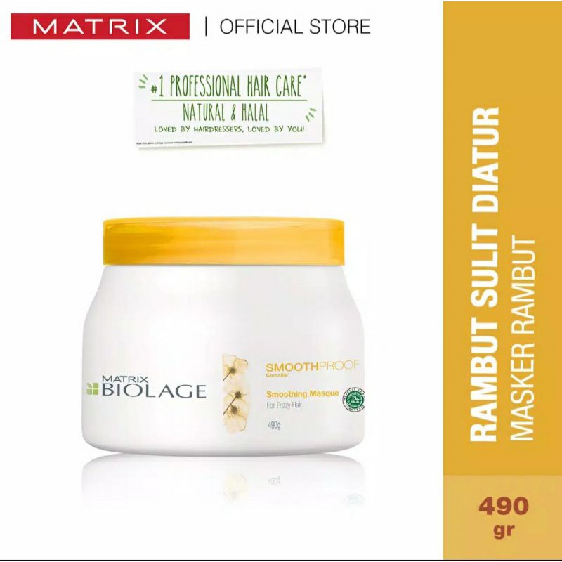 MATRIX BIOLAGE SMOOTHPROFTH MASK 500 GR | MASKER BIOLAGE | BIOLAGE TREATMENT | BIOLAGE | Matrix | ma