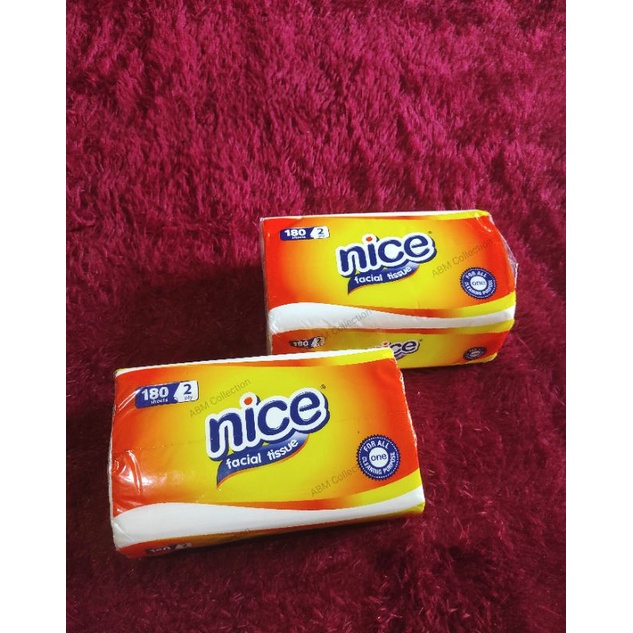 Tisu Nice 180 Sheets 2ply Facial Tissue ( Promo Ramadhan )