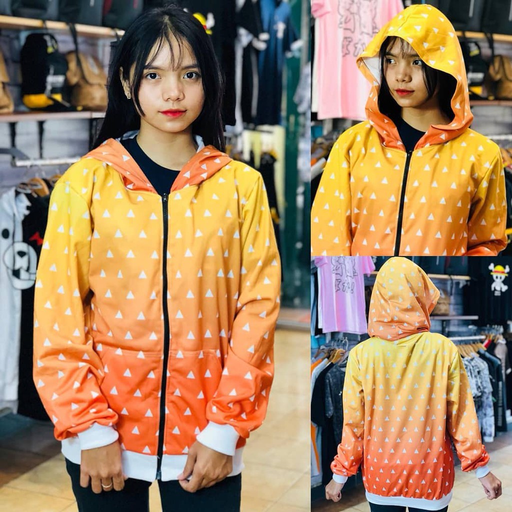 Jaket Zenitsu Agatsuma Kimetsu No Yaiba Demon Slayer