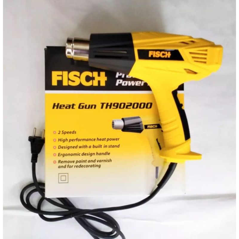 Jual COD Pistol Pemanas FISCH Heat Gun 1800 Watt Hot Gun Hot Air Gun