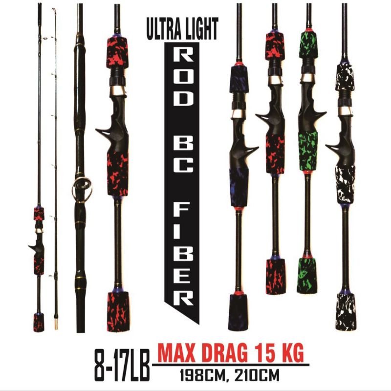 Joran BC Fiber Solid 8-17lbs + Packing Pipa PVC