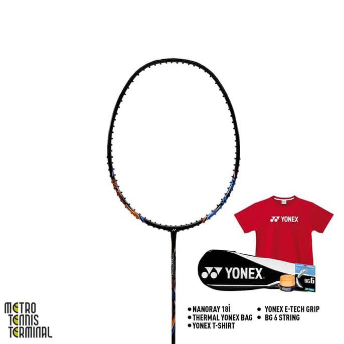 Yonex Nanoray 18i Bundle (Paket Raket Badminton)