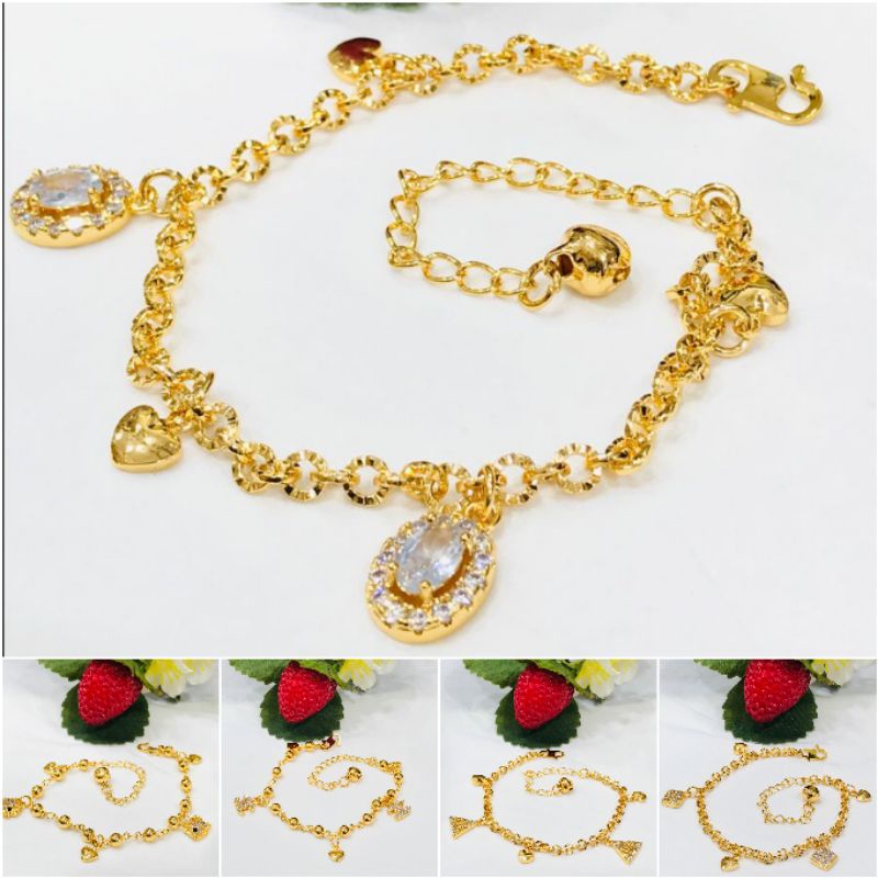 Fourfashion Gelang Tangan Xuping Motif Biji Lada Bermacam Motif Kekinian YT169