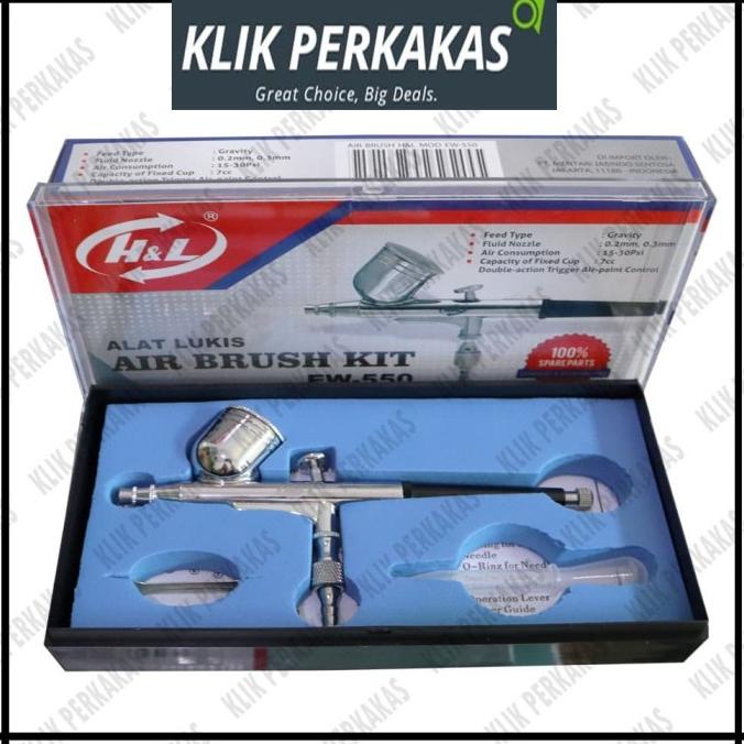 

Air Brush Kit Pen Brush Spray Gun Lukis HnL EW 550