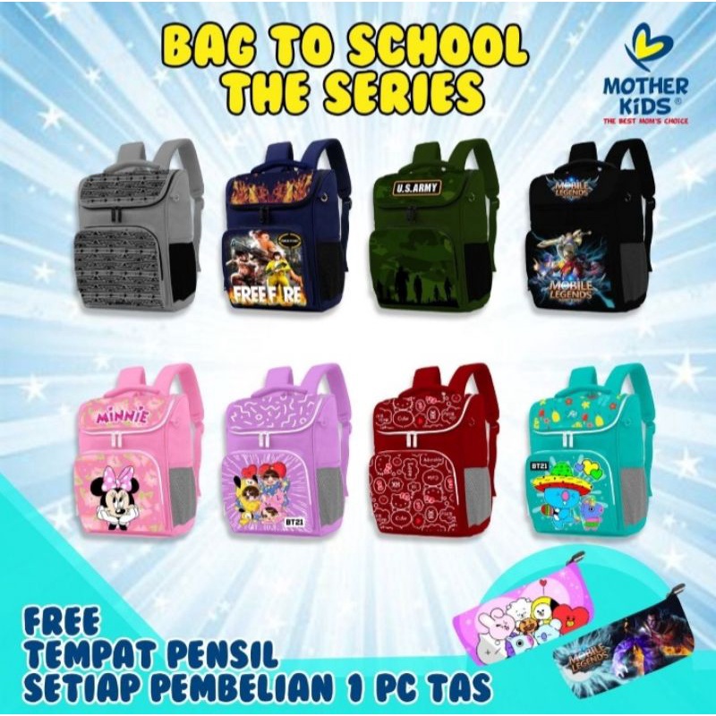 Tas Sekolah Anak Bag to school mother kids