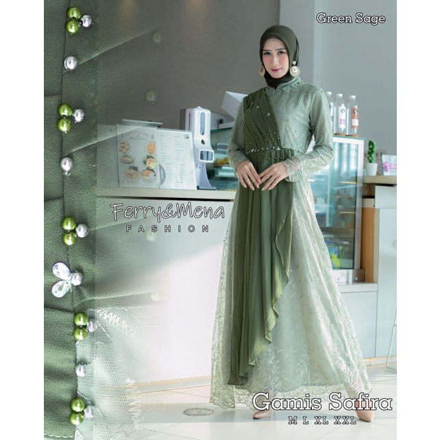 Kebaya Gamis Syafira / Gamis Pesta Mewah Modern / Gamis Kebaya Kondangan / Gamis Kebaya Bridesmaid / Kebaya Modern / Kebaya Wisuda  / Kebaya Seragam