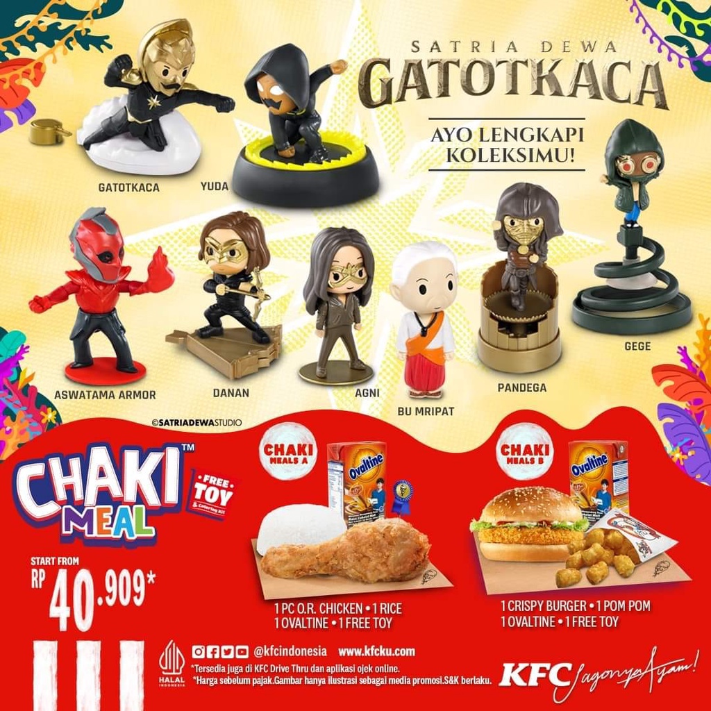 Mainan GATOTKACA dari CHAKI MEAL KFC Satria Dewa