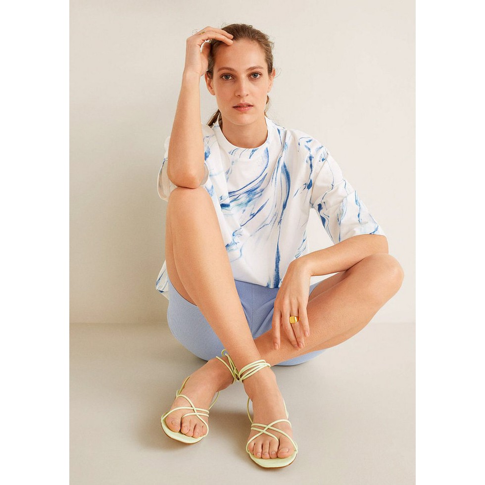 MANGO PRINTED OVERSIZE T-SHIRT