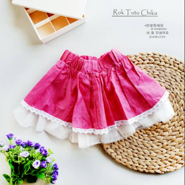Rok tutu anak import 1 2 3 4 tahun