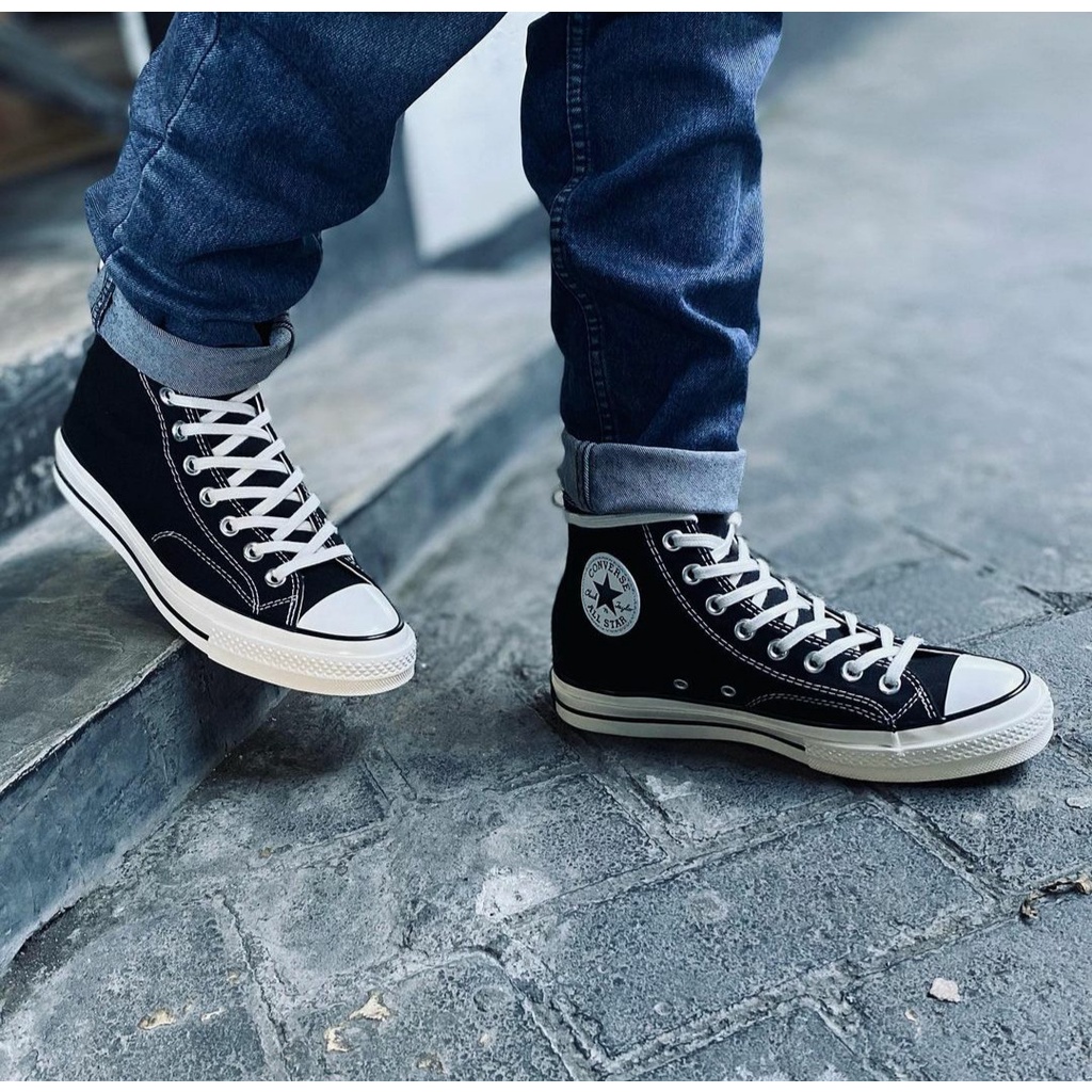 sepatu converse 70s pria wanita allstar 70s hitam tinggi dan pendek  high / low premium import 36-43