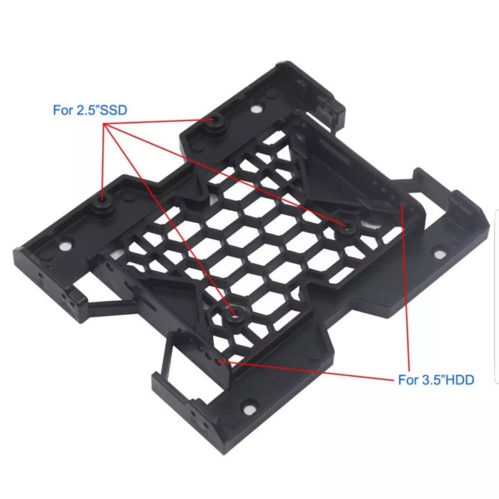 HDD SSD cooling bracket docking case cage fan 5.25 to 2.5 and 3.5 inch