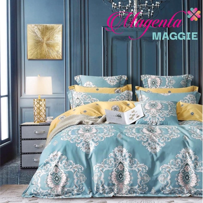 kain sprei meteran maggie magenta