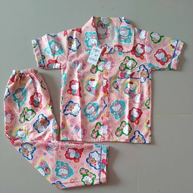 PIYAMA ANAK SIZE 8,10,12 (PILIH MOTIF)