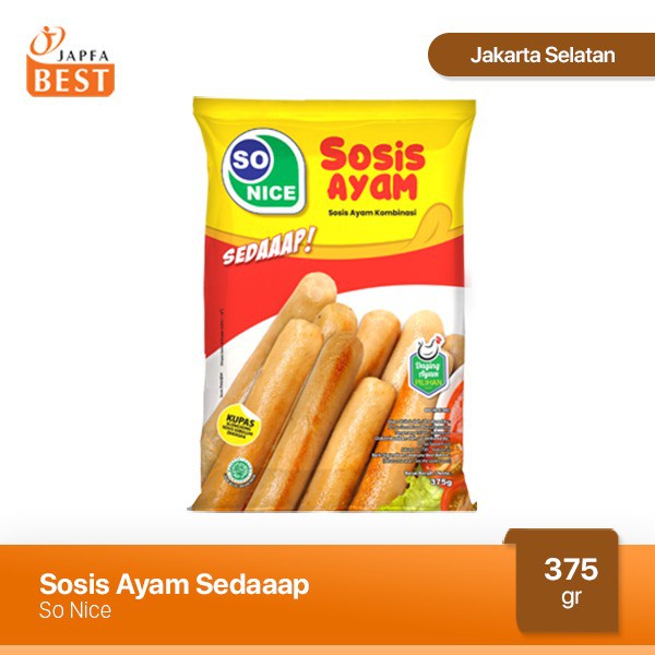 So Nice Sosis Ayam Sedaaap 375 GR