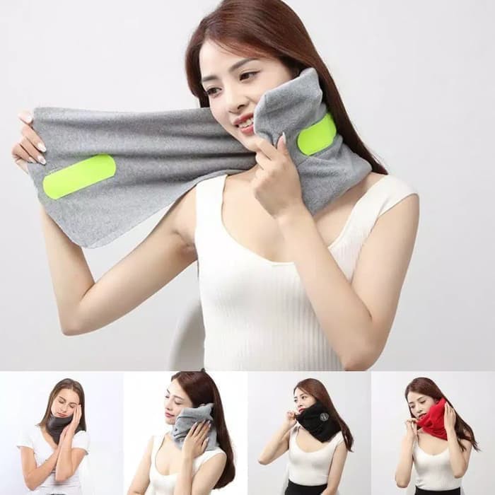 Bantal Travel Pria dan Wanita Penyangga Leher Travel Pillow