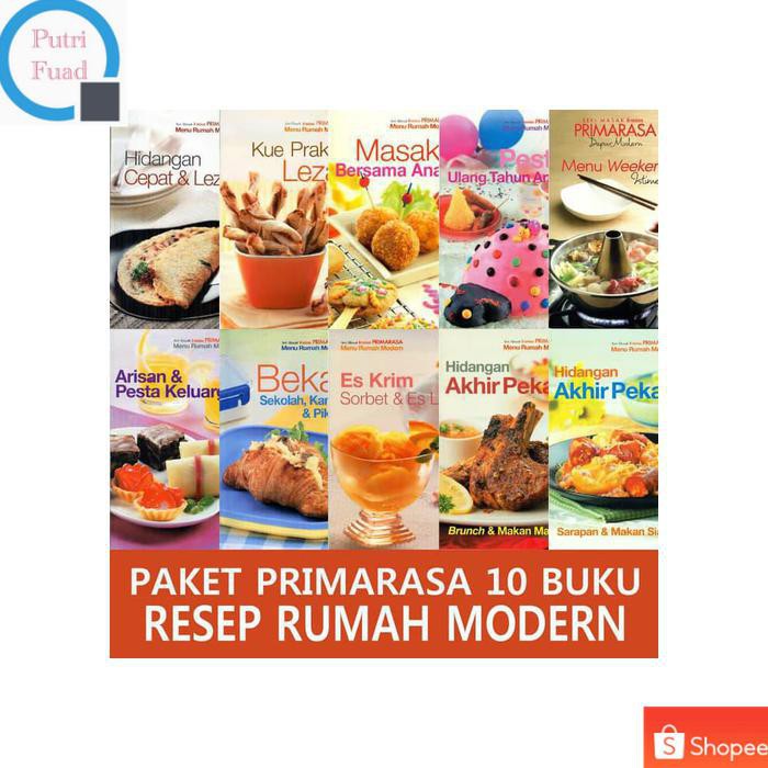 Buku Resep Masakan Msk2n173 Paket Primarasa 10 Rumah Modern Shopee Indonesia