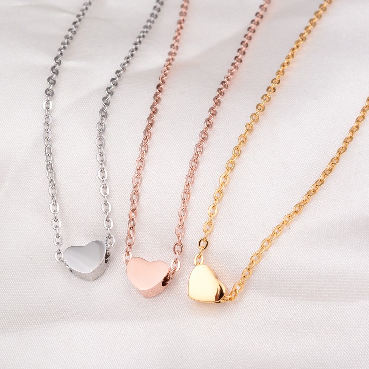 [New] Kalung fashion aksesoris titanium mini korea KK039 hadiah wanita cewek 316L anti karat love