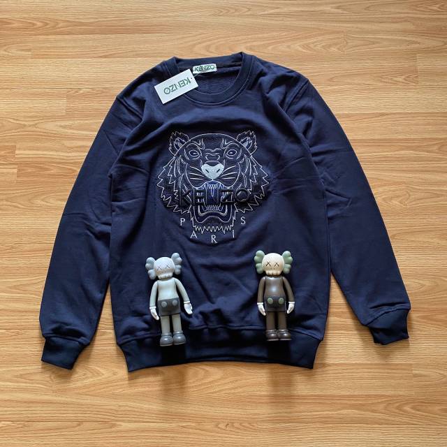 SWEATER KENZO PARIS TIGER LOGO FULL BLACK UNISEX