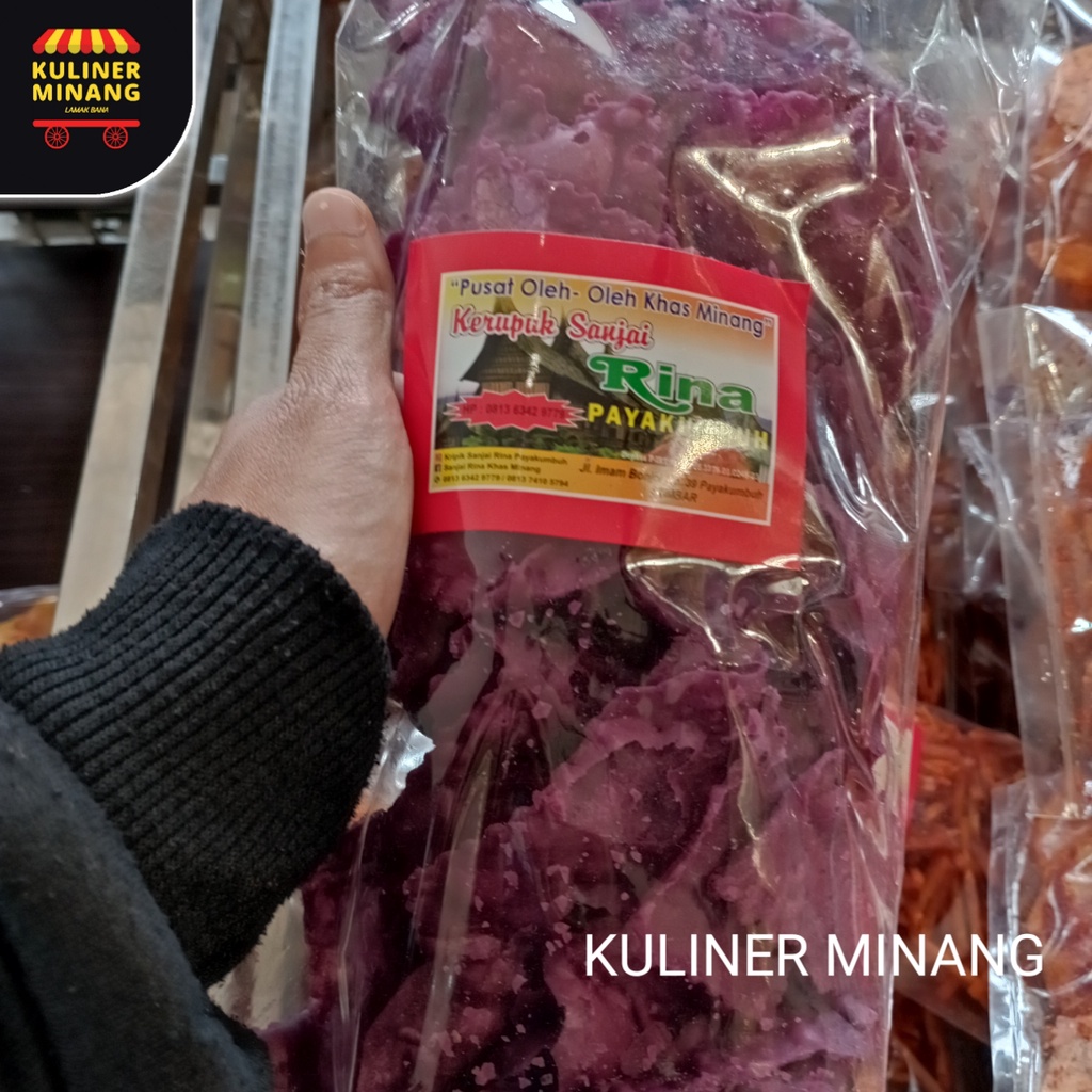 

Kerupuk Bawang Ubi Ungu Rina Oleh-Oleh Asli Cemilan Kampung Makanan Khas Payakumbuh Padang kabau Jajanan Snack Kuliner Minang Kabau AX00