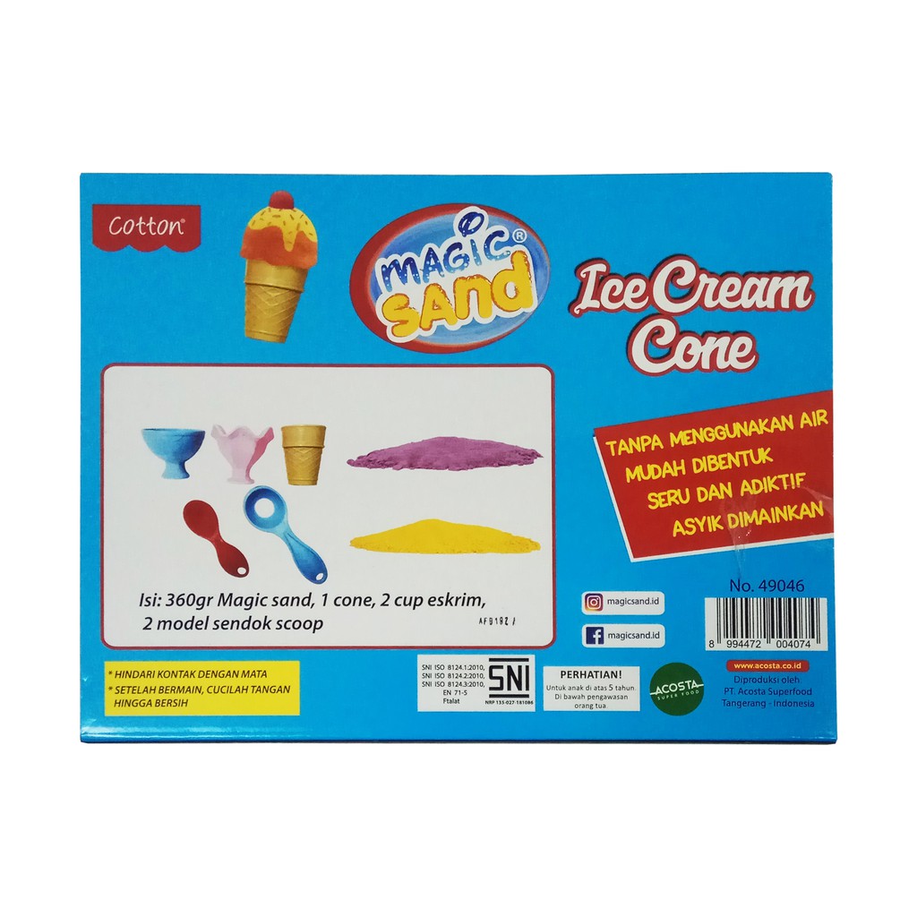 Cotton Magic Sand  Ice Cream Cone 400gr