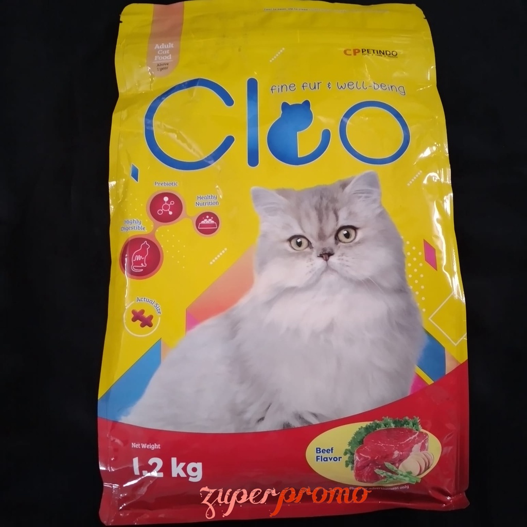 Cleo Beef 1.2kg / Cleo Beef Adult / Pakan Kucing Dewasa Rasa Beef / Cleo Adult Beef