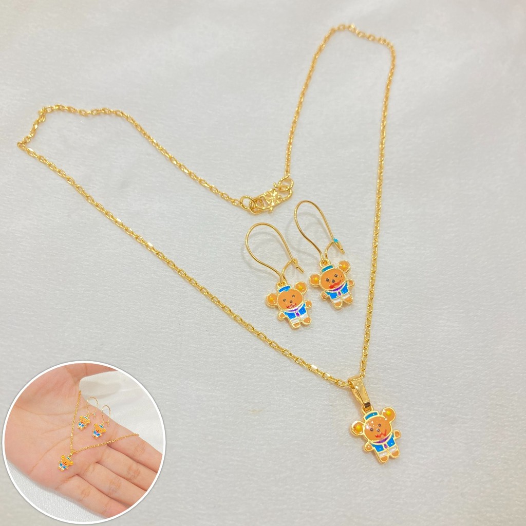 Set Kalung Anak Bebek Cat Lapis Emas Aksesoris SPA-12