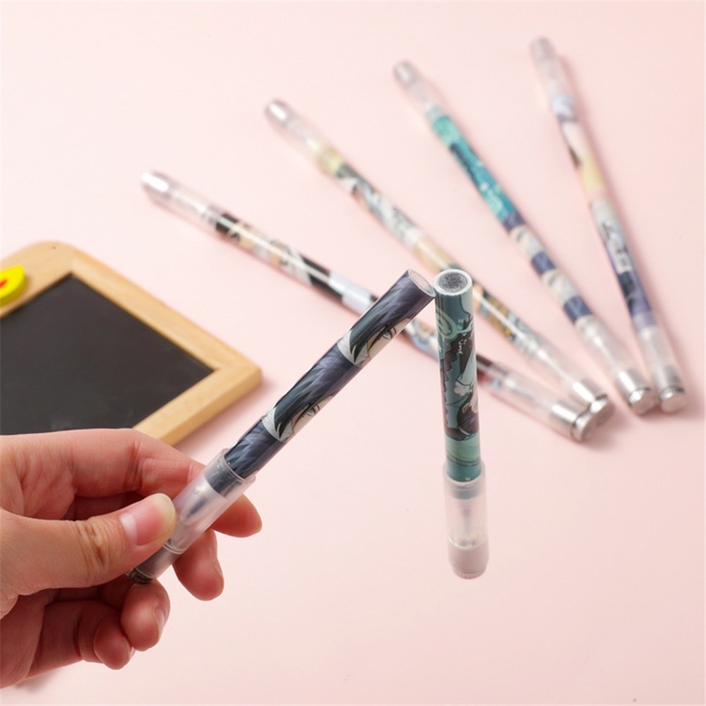 1pc Pen Gel Dekompresi 0.5mm Dengan Suction Magnet Untuk Pelajar