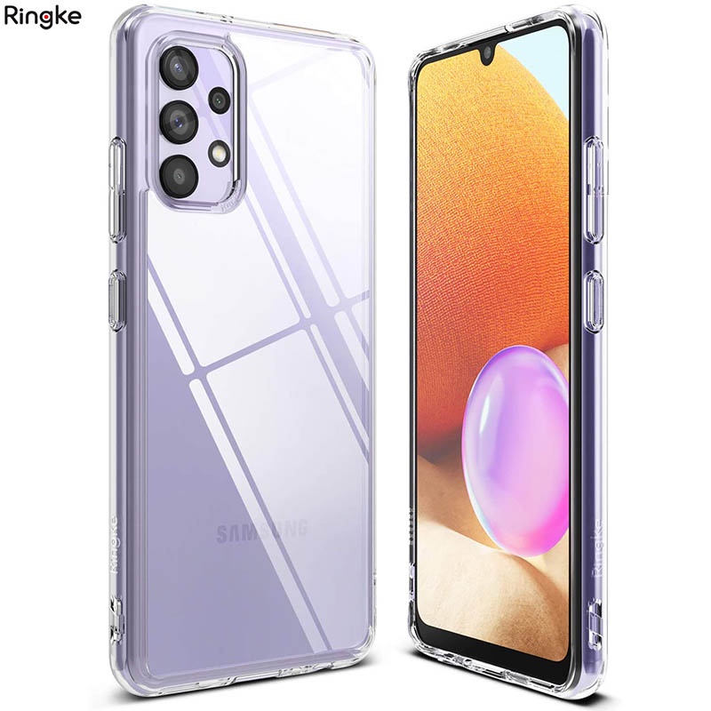 Ringke Fusion Case Samsung Galaxy A32 4G - Acrylic Clear Casing PC TPU Soft Hard Rugged Hybrid