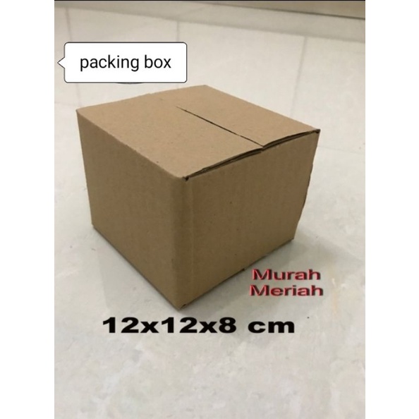 

karton/dus UK.12x12x8cm.single wall.luar polos dalem ada tulisan/gambar