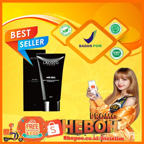 Lacoco Mr Big Asli Cream Pembesar Kuat Tahan Lama Pria BPOM