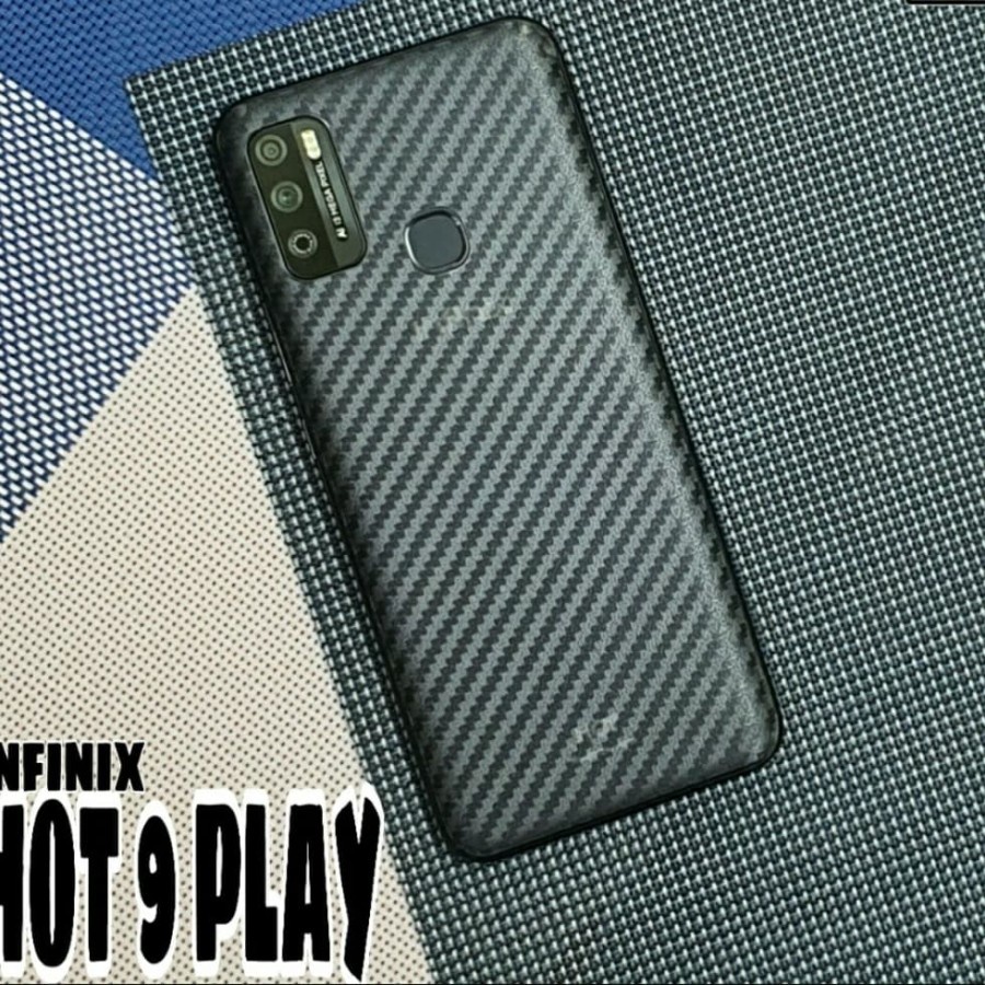 INFINIX HOT 8 HOT 9 HOT 9 PLAY  ANTI GORES BELAKANG SKIN CARBON, GARSKIN KARBON TRANSPARAN ANTI JAMUR PELINDUNG BELAKANG BACK GUARD