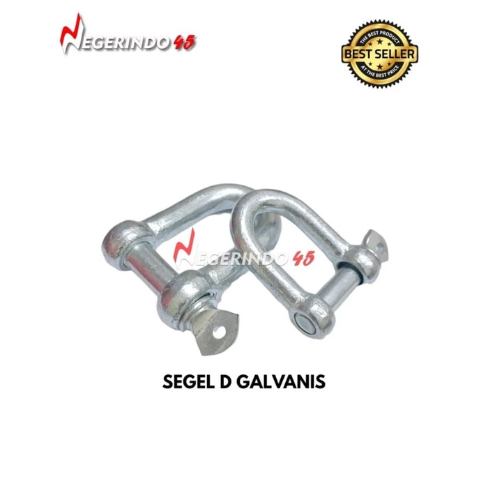 Segel D galvanis /10mm / segel galvanis / shackle D galvanis