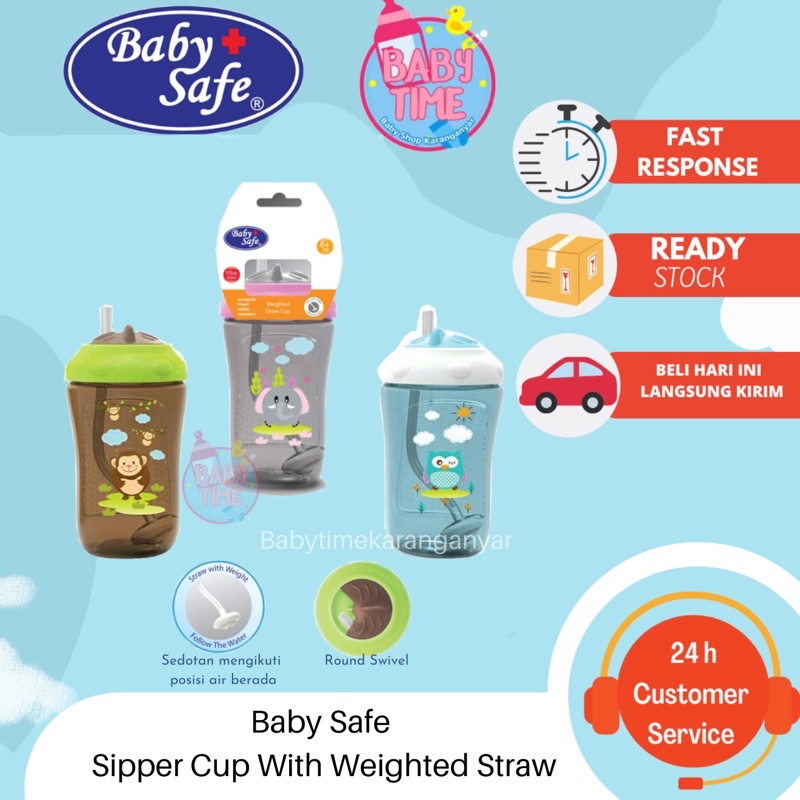 Baby Safe Sipper Cup With Weighted Straw FS405 / botol sedotan anak / botol minum anak