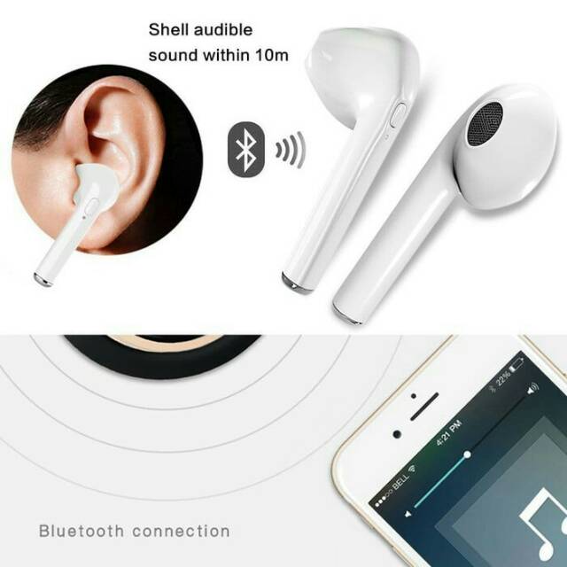 Earphone bluetooth i7/headset bluetooth/ hedset blutut
