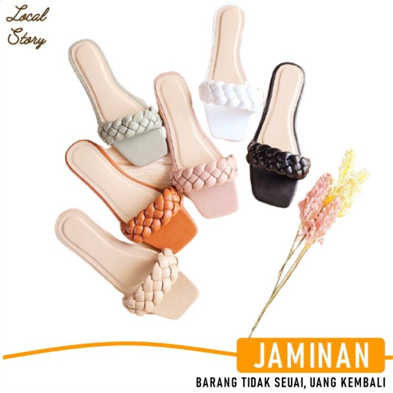 Sandal jepit wanita sendal gunung perempuan tali korea keren fashion kekinian import santai