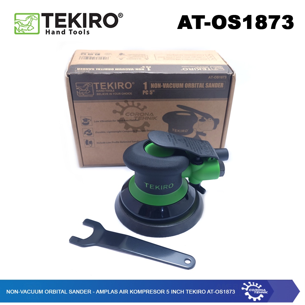 Tekiro AT-OS187 - Non-Vacuum Orbital Sander Amplas Tenaga Angin 5 Inch