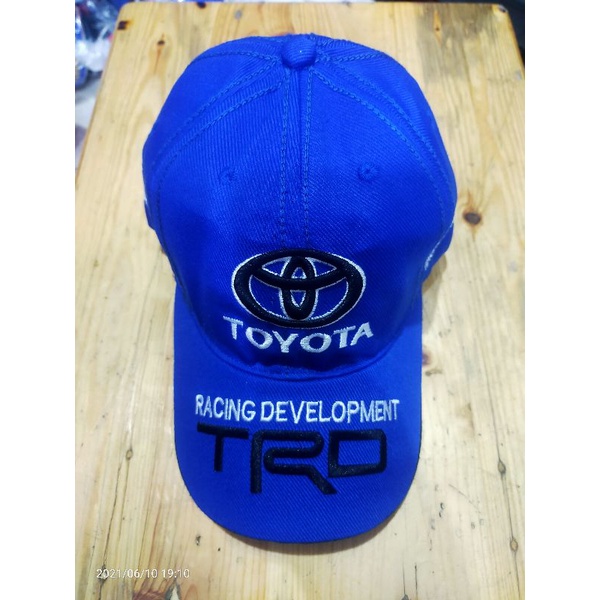 TOPI TOYOTA biru BORDIR RANCING