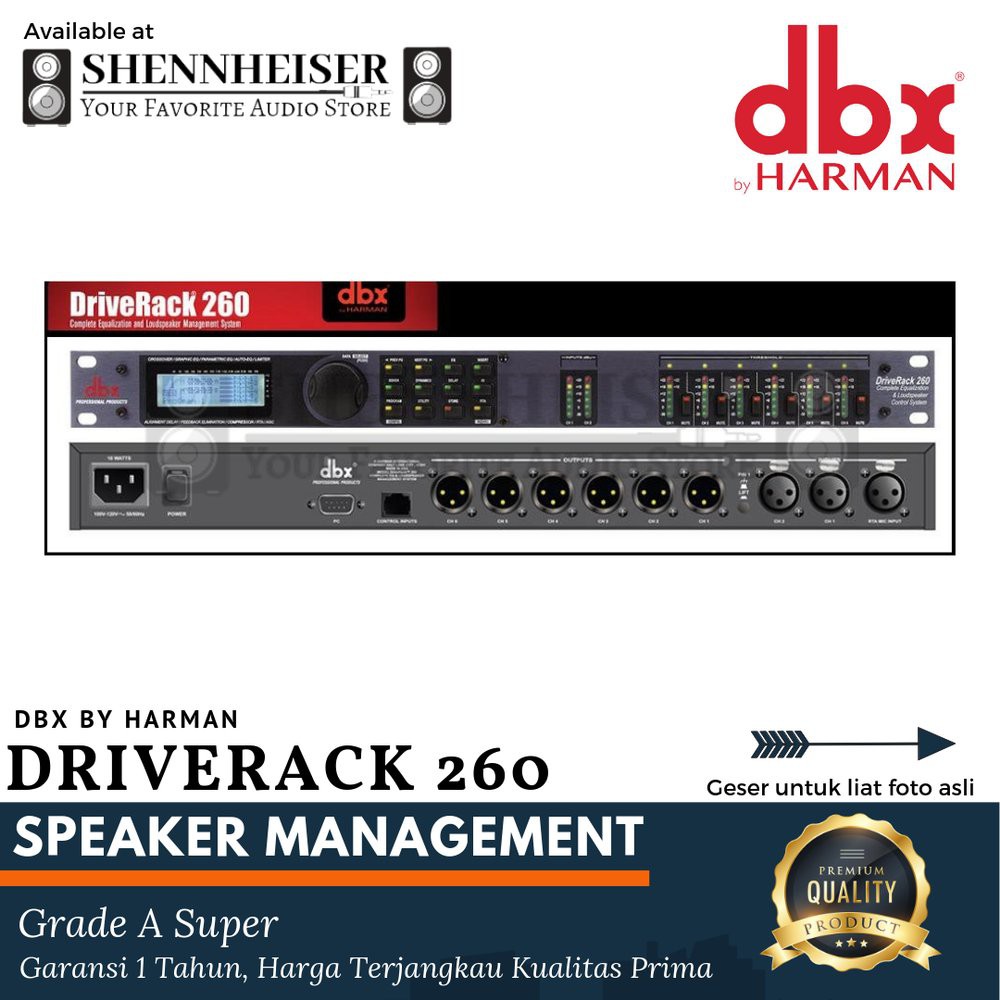 DBX Driverack 260 Speaker Management DBX 260  Limit