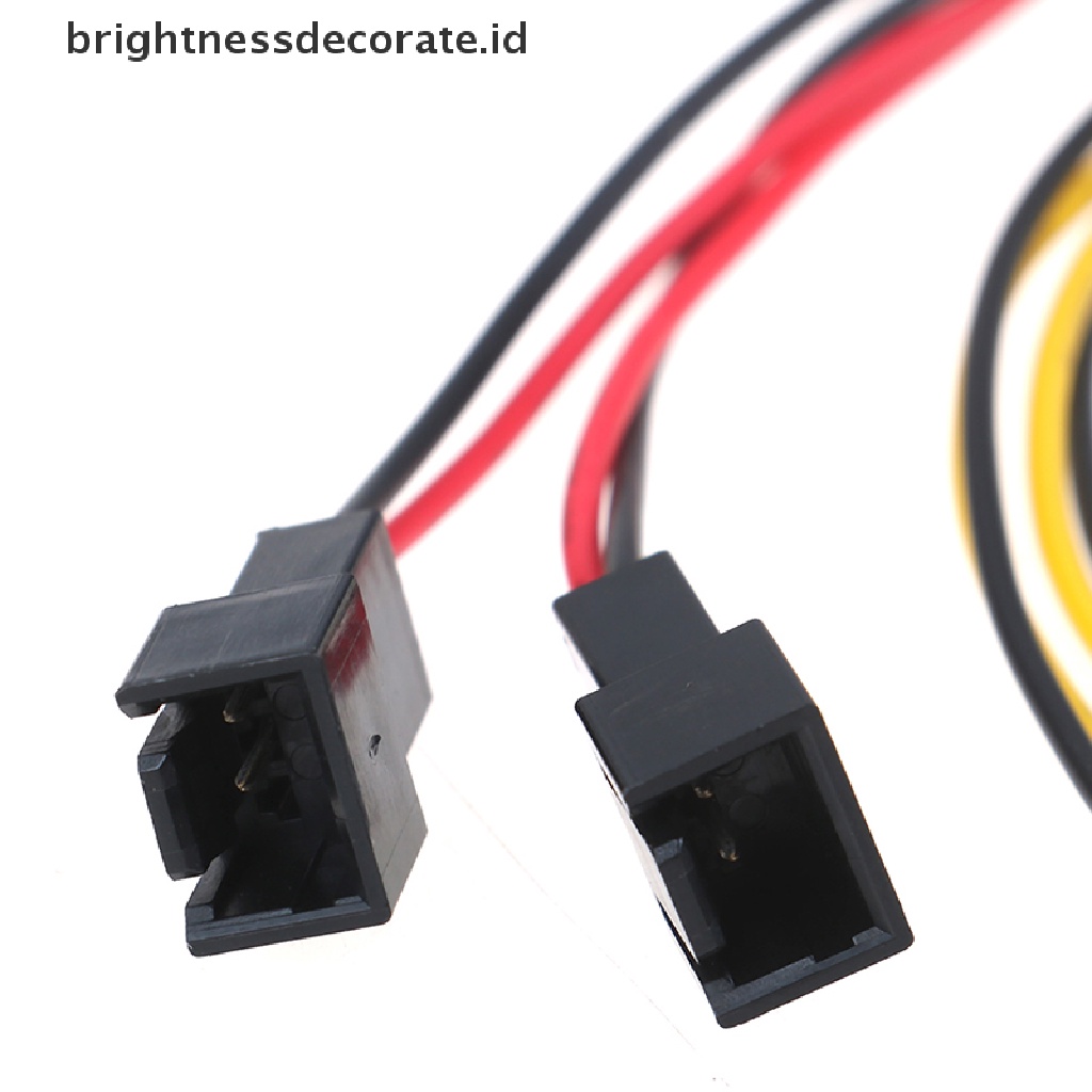 Kabel Power Adapter 4-pin Molex / Ide Ke 3-pin Untuk Cpu / Chasis / Case Kipas Angin