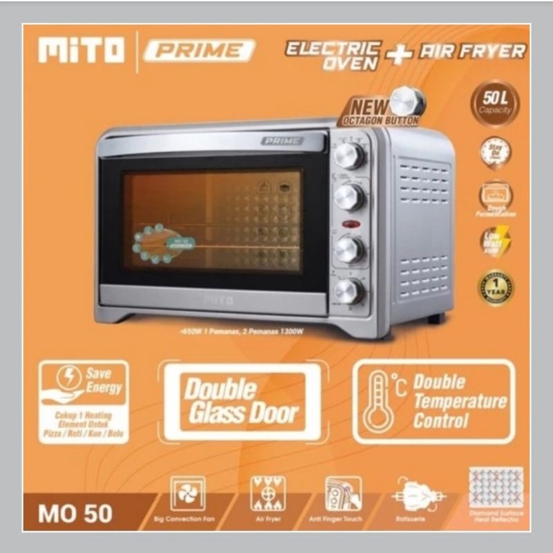 MITOCHIBA OVEN MITO PRIME + AIR FRYER BESAR MO 50 NEW LOW WAT MO50