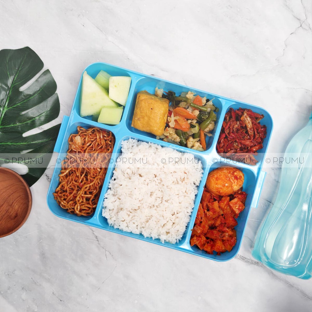 Kotak Makan Catering 6 Sekat - Kotak Bekal - Tempat Makan - Lunch Box - Clio Lunch Box Bento