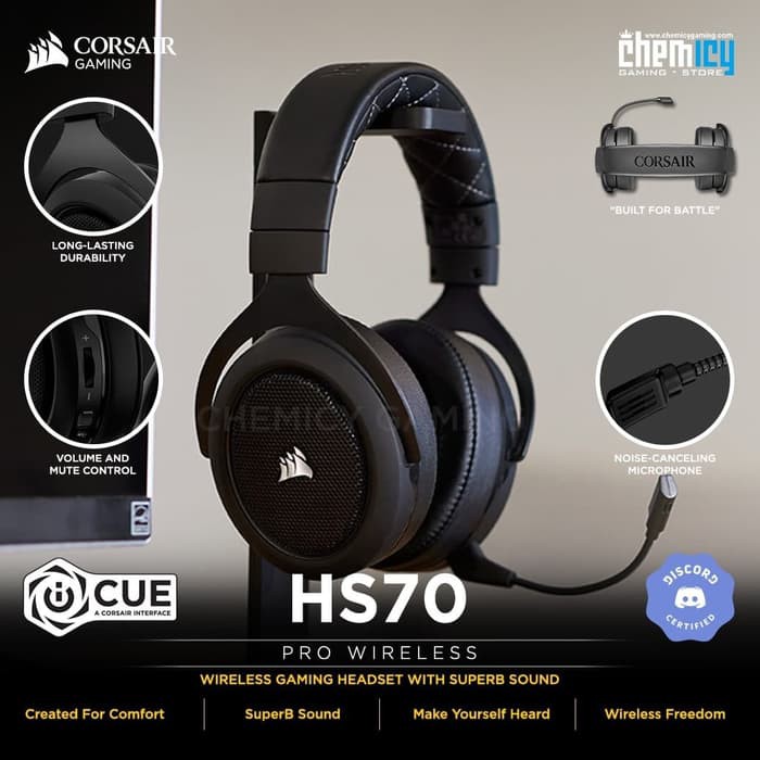 Corsair HS70 Pro Wireless 7.1 Surround Sound Gaming Headset